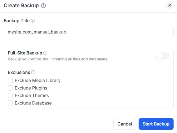 Backup & Restore